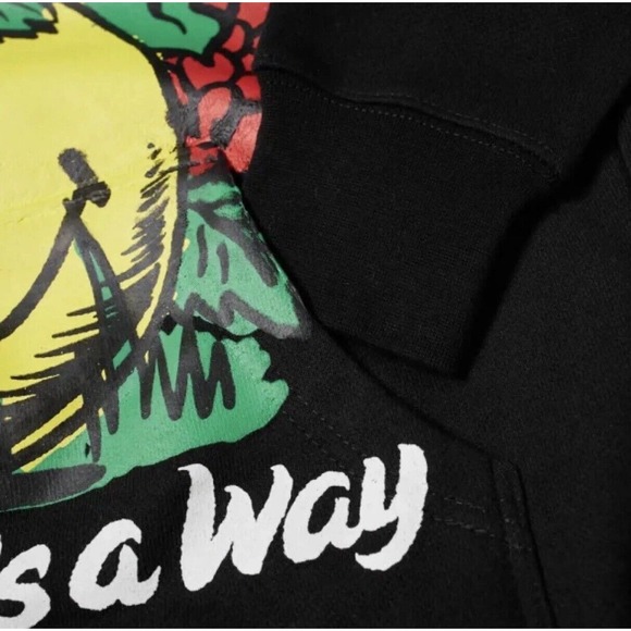 CHINATOWN MARKET Smiley Nature Finds A Way Hoodie X-LARGE, Black - Picture 4 of 6